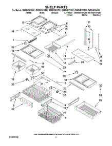 07 - Shelf Parts parts for Whirlpool Refrigerator GX5SHDXVA01 from AppliancePartsPros.com