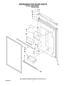 04 - Refrigerator Door Parts parts for Whirlpool Refrigerator W9RXXMFWS00 from AppliancePartsPros.com