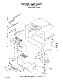 02 - Freezer Liner Parts parts for Whirlpool Refrigerator GX2SHDXVY02 from AppliancePartsPros.com