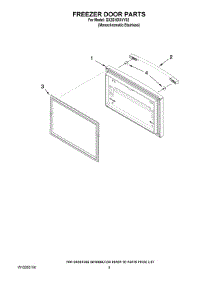 03 - Freezer Door Parts parts for Whirlpool Refrigerator GX2SHDXVY02 from AppliancePartsPros.com