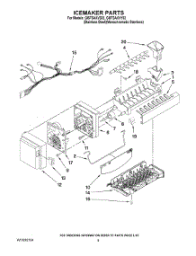 05 - Icemaker Parts parts for Whirlpool Refrigerator GI5FSAXVY02 from AppliancePartsPros.com