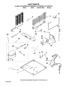 04 - Unit Parts parts for Whirlpool Refrigerator W1TXEMFWS01 from AppliancePartsPros.com