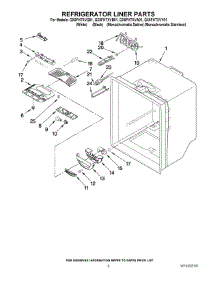 04 - Refrigerator Liner Parts parts for Whirlpool Refrigerator GX5FHTXVB01 from AppliancePartsPros.com