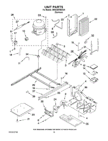 09 - Unit Parts parts for Whirlpool Refrigerator BRS62BRBNA00 from AppliancePartsPros.com