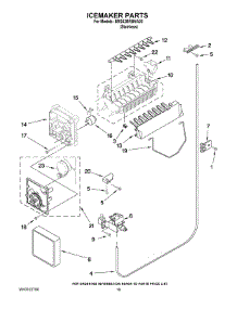 12 - Icemaker Parts parts for Whirlpool Refrigerator BRS62BRBNA00 from AppliancePartsPros.com