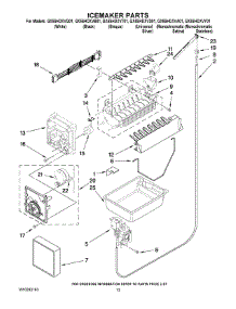 08 - Icemaker Parts parts for Whirlpool Refrigerator GX5SHDXVT01 from AppliancePartsPros.com