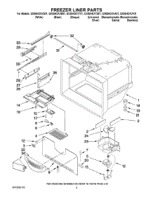 02 - Freezer Liner Parts parts for Whirlpool Refrigerator GX5SHDXVQ01 from AppliancePartsPros.com
