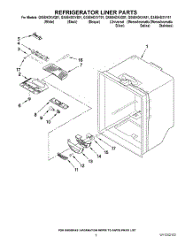 04 - Refrigerator Liner Parts parts for Whirlpool Refrigerator GX5SHDXVQ01 from AppliancePartsPros.com