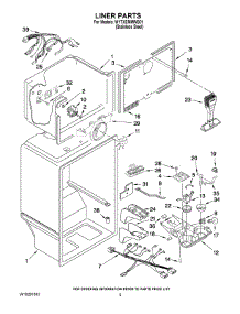 03 - Liner Parts parts for Whirlpool Refrigerator W1TXEMMWS01 from AppliancePartsPros.com