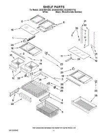 07 - Shelf Parts parts for Whirlpool Refrigerator GX2SHBXVY02 from AppliancePartsPros.com