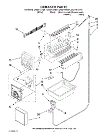 08 - Icemaker Parts parts for Whirlpool Refrigerator GX5SHTXVA01 from AppliancePartsPros.com