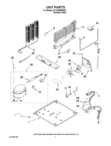 04 - Unit Parts parts for Whirlpool Refrigerator W1TXEMMWS01 from AppliancePartsPros.com