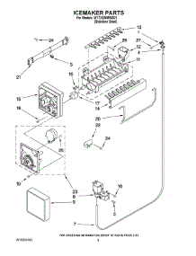 05 - Icemaker parts for Whirlpool Refrigerator W1TXEMMWS01 from AppliancePartsPros.com