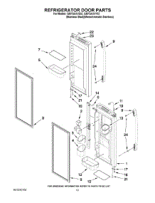 07 - Refrigerator Door Parts parts for Whirlpool Refrigerator GI5FSAXVS02 from AppliancePartsPros.com