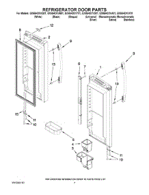 05 - Refriger parts for Whirlpool Refrigerator GX5SHDXVY01 from AppliancePartsPros.com