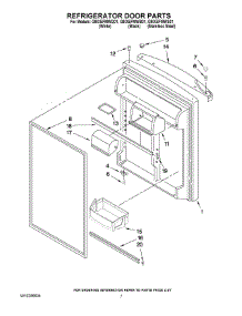 04 - Refrigerator Door Parts parts for Whirlpool Refrigerator G9IXEFMWB01 from AppliancePartsPros.com