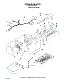 05 - Icemaker Parts parts for Whirlpool Refrigerator 7GI5FSAXVY2 from AppliancePartsPros.com