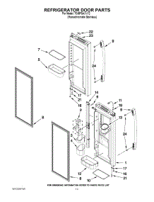 07 - Refrigerator Door Parts parts for Whirlpool Refrigerator 7GI5FSAXVY2 from AppliancePartsPros.com