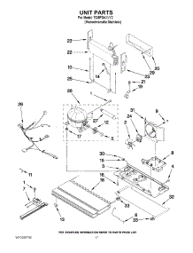 10 - Unit Parts parts for Whirlpool Refrigerator 7GI5FSAXVY2 from AppliancePartsPros.com