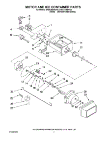 05 - Motor An parts for Whirlpool Refrigerator BRS62BBBNA00 from AppliancePartsPros.com