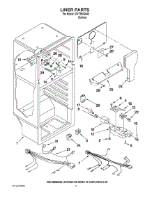 03 - Liner Parts parts for Whirlpool Refrigerator EWT8503A00 from AppliancePartsPros.com