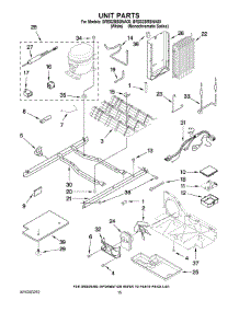 09 - Unit Parts parts for Whirlpool Refrigerator BRS62BBBNA00 from AppliancePartsPros.com