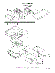 06 - Shelf Parts parts for Whirlpool Refrigerator EWT8503A00 from AppliancePartsPros.com