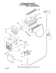 12 - Icemaker Parts parts for Whirlpool Refrigerator BRS62BBBNA00 from AppliancePartsPros.com