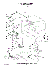 02 - Freezer Liner Parts parts for Whirlpool Refrigerator GX5SHDXVB02 from AppliancePartsPros.com