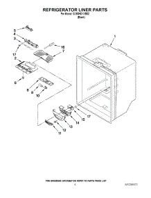 04 - Refrigerator Liner Parts parts for Whirlpool Refrigerator GX5SHDXVB02 from AppliancePartsPros.com