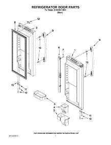 05 - Refrigerator Door Parts parts for Whirlpool Refrigerator GX5SHDXVB02 from AppliancePartsPros.com