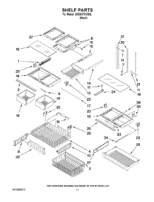 07 - Shelf Parts parts for Whirlpool Refrigerator GX5SHTXVB02 from AppliancePartsPros.com