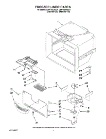 02 - Freezer Liner Parts parts for Whirlpool Refrigerator EB9FVBRWS01 from AppliancePartsPros.com