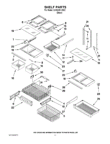 07 - Shelf Parts parts for Whirlpool Refrigerator GX5SHDXVB02 from AppliancePartsPros.com