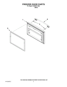 03 - Freezer Door Parts parts for Whirlpool Refrigerator GX5SHDXVB02 from AppliancePartsPros.com