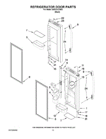 07 - Refrigerator Door Parts parts for Whirlpool Refrigerator GI5SVAXVB02 from AppliancePartsPros.com
