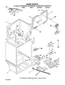 02 - Liner Parts parts for Whirlpool Refrigerator W9TXNMFWS00 from AppliancePartsPros.com