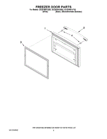 03 - Freezer Door Parts parts for Whirlpool Refrigerator GX2SHBXVB02 from AppliancePartsPros.com