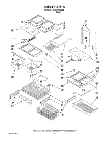 07 - Shelf Parts parts for Whirlpool Refrigerator GX5FHTXVB02 from AppliancePartsPros.com