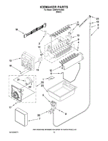 08 - Icemaker Parts parts for Whirlpool Refrigerator GX5FHTXVB02 from AppliancePartsPros.com