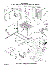 09 - Unit Parts parts for Whirlpool Refrigerator GD5DHAXVB04 from AppliancePartsPros.com