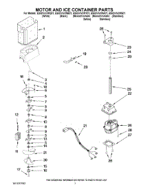 05 - Motor And Ice Container Parts parts for Whirlpool Refrigerator ES5DVAXWQ01 from AppliancePartsPros.com