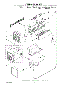 10 - Icemaker Parts parts for Whirlpool Refrigerator ES5DVAXWY01 from AppliancePartsPros.com