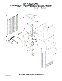 11 - Air Flow Parts parts for Whirlpool Refrigerator ES5DVAXWY01 from AppliancePartsPros.com