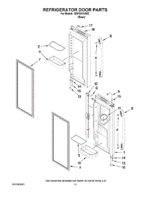 07 - Refrigerator Door Parts parts for Whirlpool Refrigerator GI0FSAXVB02 from AppliancePartsPros.com