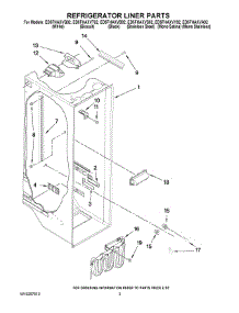 02 - Refrigerator Liner Parts parts for Whirlpool Refrigerator ED5FHAXVT02 from AppliancePartsPros.com