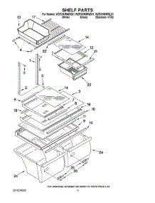 06 - Shelf Parts parts for Whirlpool Refrigerator W2RXNMMWB01 from AppliancePartsPros.com