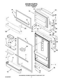 02 - Door Parts parts for Whirlpool Refrigerator EWT8502A00 from AppliancePartsPros.com