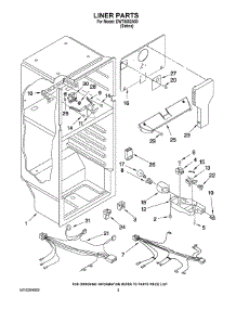 03 - Liner Parts parts for Whirlpool Refrigerator EWT8502A00 from AppliancePartsPros.com