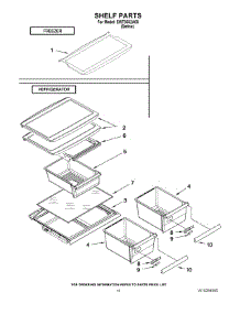 06 - Shelf Parts parts for Whirlpool Refrigerator EWT8502A00 from AppliancePartsPros.com
